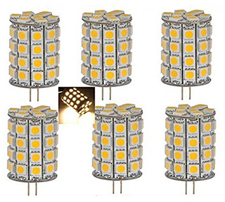 Best to Buy® (6-Pack) GY6.35 AC/DC 12-24V 6W 5050 SMD 49-LED 600LM 6000K White Light Lamps