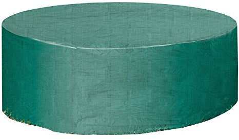 Royal Gardineer Abdeckung Sonneninsel: Gewebe-Abdeckplane für Gartentisch & Sonneninsel, 250 x 90 cm (Ø x H) (Abdeckung wasserdicht, Abdeckplane rund, EIS)