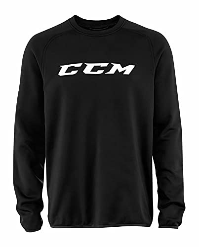 CCM Sweatshirt Locker Room Suit Jacket SR, Schwarz, XXL