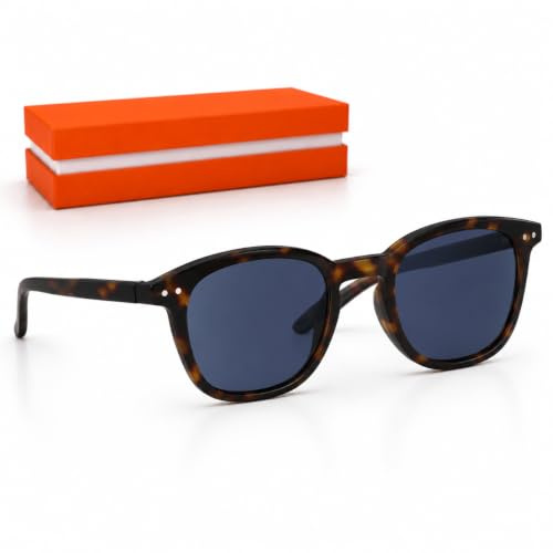 SILAC - 7550 - Sonnenbrille mit Sehstärke für Damen und Herren | Mattschildpatt Polycarbonat-Fassung – Getönte Gläser Kat. 3 UV400 – Flexbügel – Dioptrien +1,00 bis +3,50