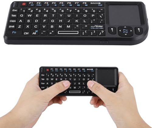2,4 GHz trådlöst pekplatta-tangentbord, uppladdningsbart mini-USB-bakgrundsbelyst tangentbord, supertunt och lätt trådlöst pekplatta-tangentbord, för Android, Linux, Windows Ps3 / 4, Xbox 360