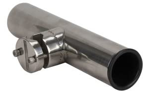 PONTTOR Angelrutenhalter Bootsrutenhalter Rutenhalter aus Edelstahl für Reling 22-25 MM Boot Yacht Angeln Fishing