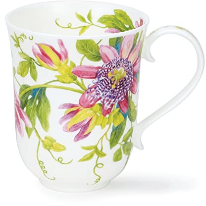 Dunoon Braemar Tasse aus feinem Knochenporzellan, 0,33 l, Passiflora