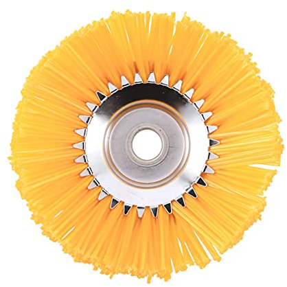 Ferleiss Brosse universelle en nylon pour débroussailleuse - Outil de jardin - Diamètre extérieur : 200 mm - Trou intérieur : 25,4 mm