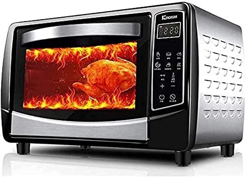 RKYRRKI Horno eléctrico de Mesa 30L Mini Horno Ajuste de Temperatura 0-230 ° C y 120 Minutos Temporización 1500W Hogar Independiente Temperatura controlada Estético y práctico