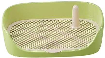 F Fityle Toilette per Cani Vasino da addestramento Tappetino per addestramento Toilette Porta pipì Pad Appartamento Gabinetto Forniture per Animali Domestici, Verde 48x37x13cm