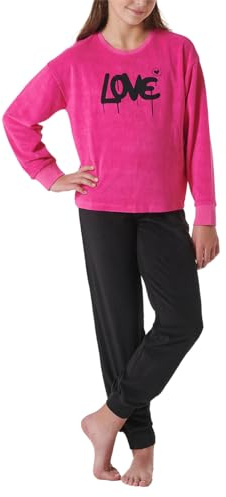 Schiesser Mädchen Schlafanzug Set Pyjama lang - 100% Organic Bio Baumwolle - Größe 140 bis 176