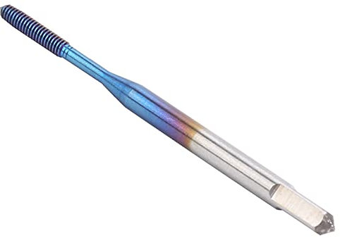Tbest Gewindefräser-Gewindebohrer, Extrusionsgewindebohrer, Nano-blaue Beschichtung, Metrisches Gewindeformungs-Gewindebohrer-Werkzeug für die Reparaturherstellung (M2)