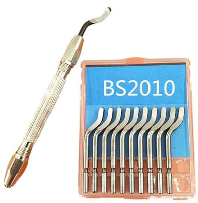 Strumento di sbavatura Raschietto sbavatore a Manico Fisso Inserti rifilatura BS 1012 BS 1018 BS 1010 Inserti rifilatura(The Handle X BS2012)