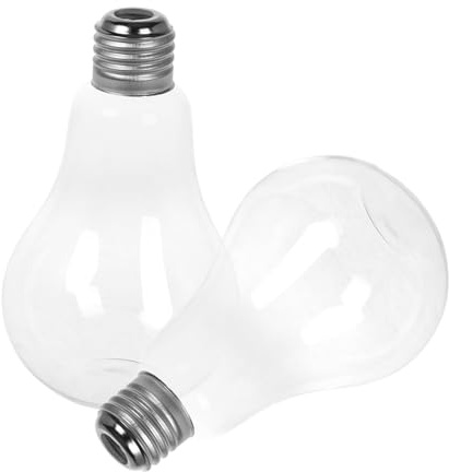 ULDIGI 2pcs Hydroponic Glass Plant Pot Hanging Wall Planter Light Bulb Glass Bottle for Home