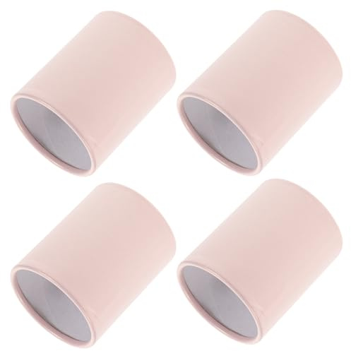 UTHCLO Kleiner Rundblumenhalter aus Papier Rosa, 4 Stück für Blumensträuße | Dekorative Round Verpackung, Blumenpapier für Floristen, Pappschachtel Rund