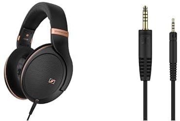 Sennheiser headphone bundle HD 505 SE Wired Headphones, Copper Edition + Original Accessory Cable - 1.8-meter balanced cable with 4.4mm connector plug