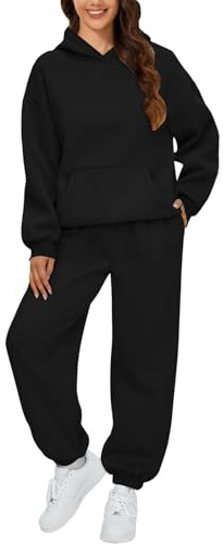 Womens Tracksuit Set Tracksuit Womens Full Set UK 2 Piece Co Ord Sets Outfits Hoodie and Sweatpants Jogger Ladies Gym Activewear Y2k Lounge Wear Lounge Wear