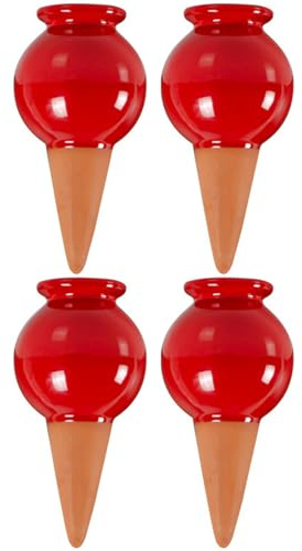 4pcs Palla A Forma Di Auto-Irrigazione Pali Per Indoor Outdoor Piante Terracotte Irrigazione Automatica Domestico Waterer Fiore Irrigazione