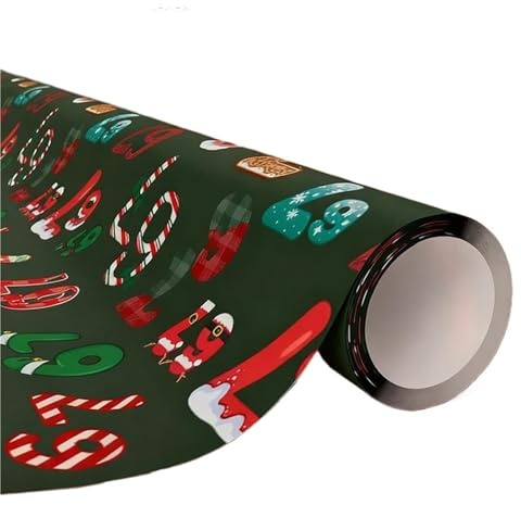 Geschenkpapier Weihnachten 67 Weihnachtspapiere, lustige Geschenkverpackungen for die Feiertage(Color 2)