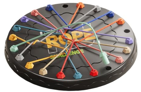 Juego De Cuerda Retorcida: De Pensamiento Lógico De 25 Cm, Desafío De | Desatar, De Estrategia De, Diversión para Niños 3 Más | Tablero Educativo para La Resolución De