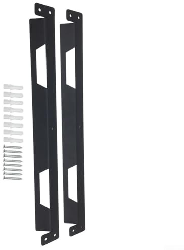 Lot de 2 supports de montage en métal pour système de rangement d'outils Toughbuilt-StackTech, kit de montage mural en fer robuste avec vis pour organisation d'atelier et de garage