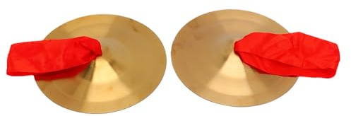 Mini Platillos de Mano, Aleación de Acero 19 cm Chapados en Latón, Juego de Platillos para Marcha, Bandas Escolares y Orquestas Profesionales