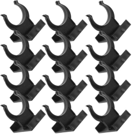 BRIGHTFUFU Kick Clips, Cabinet Foot Protector, 15 Sets, Black Plastic, Toe kick and Cabinet, Nonslip, for Cabinet Baseboard Corner Joints