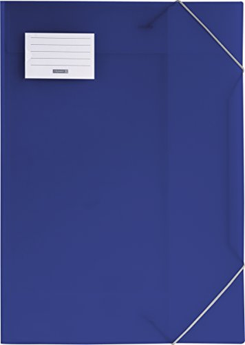 Brunnen Zeichnungsmappe, transluzente PP-Folie, Folienstärke: 0.75 mm g/qm, A3, blau