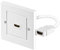 Goobay 51722 HDMI Dose, Wanddose, Unterputzdose / Aufputzdose, Einbaubuchse, HDMI Buchse (Typ A) > HDMI Buchse (Typ A), 3D, 4k, vergoldete Kontakte, weiß