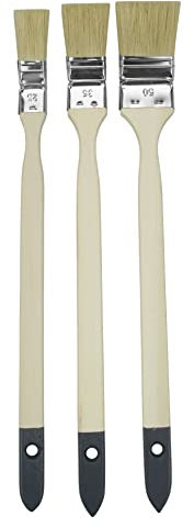 Wow!Tools - Set di pennelli per termosifoni, 3 pezzi, standard, 3 x pennelli per termosifoni, 25 mm, 35 mm, 50 mm