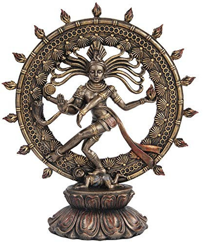 Statue Danseuse hindoue de Shiva Nataraja en Finition Bronze