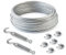 25m DRAHTSEIL SET 10mm 6x37+FC + 6 x SEILKLEMMEN 10mm DIN 741 + 2 x SPANNSCHLOSS M10 HAKEN - ÖSE verzinkt Stahlseil Forstseil Windenseil Seil Draht Stahl Drahtseilklemmen Drahtseil Drahtseilklemme Klemme Anschlagseil Spannschlösser Spannschloß Seilspanner Spanner