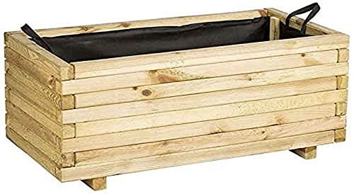 Catral 31090012 Jardinera Rectangular, Pino, 50 x 100 x 40 cm
