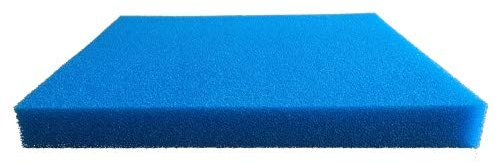 Pondlife Filtermatte Filterschwamm blau, alle Größen von 50x50x2 cm - 100x50x10cm grob, mittel, fein Größe 50x50x5cm fein 30PPI | 100x50x10cm grob, mittel, fein Größe 50x50x5cm fein 30PPI