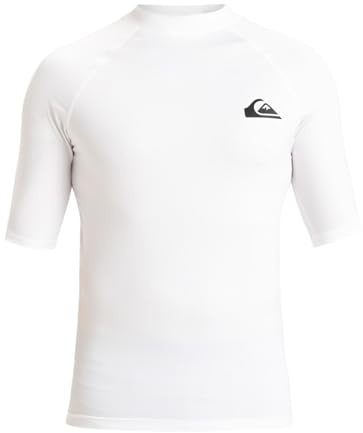 Quiksilver All Time - Kurzärmliger Rashguard mit UPF 50 für Männer Weiß