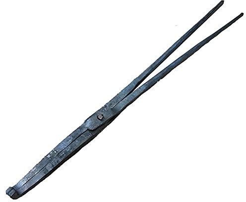 Schmiedezange 500mm 600g Schmiedezange handgeschmiedet aus Stahl Schmiedezange mit gebogener Nase Schmiedezange zum Schmieden Schlosser Schmied Hufschmied Zange
