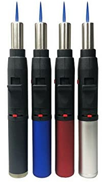 Mini Lötlampe Küchenbrenner, Stabfeuerzeug, Piezo Lötbrenner Gasbrenner Bunsenbrenner 1300°C…