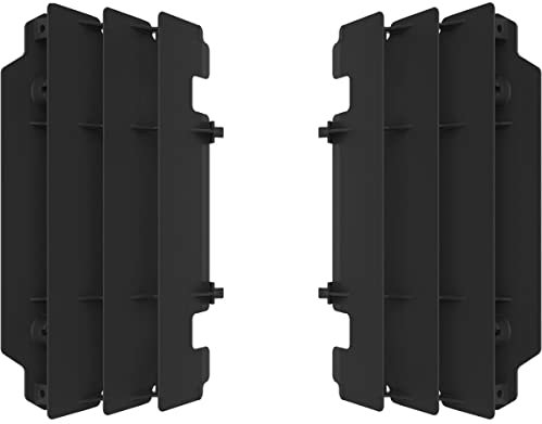 POLISPORT 8472500001 - Set di griglie per radiatore in polipropilene resistente e durevole senza hardware compatibile con le moto Kawasaki in colore nero