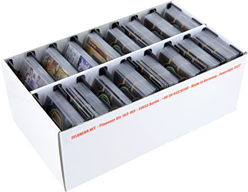 Feldherr Lagerbox TCHS105 mit Kartenhaltern für bis zu 3200 Spielkarten in Mini American Board Game Size (kompatibel mit z. B. Star Wars Legion), Farbe:TCHS105 Katzen