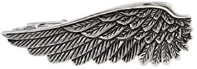 Stfery Krawattennadel für Herren, Krawattenklammer Hochzeit Versilbert Flügel Tie Clip 5CM Schmuck Geschenke