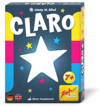 Zoch 601105171 - Kartenspiel CLARO - Spiel ab 7 Jahre, einfaches Kinderspiel für die ganze Familie, 3-6 Spieler