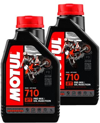 TUDETIC - Kit 2X Aceite de Motor 710 2T 1L KT-204