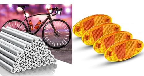 Büchel Unisex - Erwachsene 72er Verpackung & Speichen Katzenaugen - [4er Set] StVZO zugelassen & bruchsicher I Fahrrad Reflektoren, Speichenreflektoren