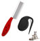 GVSS 1 Pièce Peigne Chat Poil Long Rouge, Peigne pour Chat Poil Long,Peigne Chat Persan,Peigne Chien Poils Longs,Avec Coupe Noeud Chat Noir,Outil Multifonctionnel pour Noeud ouvert et Poils Morts