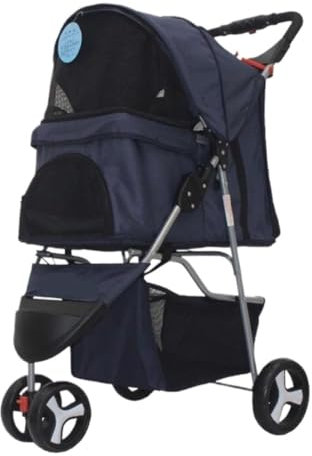 LZHUYE Poussette pour Chien, Poussette pour Chien, Poussette pour Chat, Poussette pour Chien, Poussette pour Animaux de Compagnie avec Roues, Chariot de Transport pour Chat, Chariot de Voyage pliab
