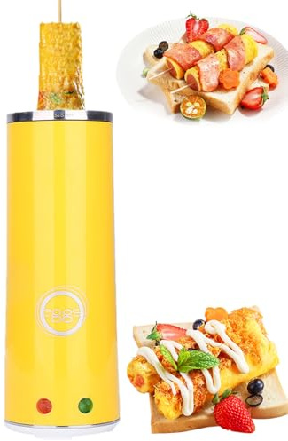 Electric Automatic Rising Egg Roll Maker, Hot Dog Roll Maker Egg Cooker with Removable base, Non-stick coating, Stereo heating, Omelet Egg Sausage Machine for egg maker, sausage roll maker red