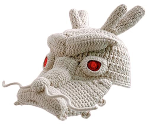 QUEENYARD Chapeau au crochet pour enfants - Seau accrocheur - Créature ancienne - Accessoires d'image - Créature chinoise ancienne
