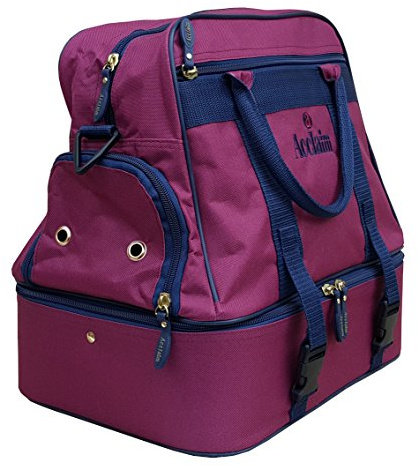 Acclaim Farne Midi Sac de bowling plat en nylon pour 4 bols Vert Pour intérieur et extérieur (bordeaux/bleu marine)