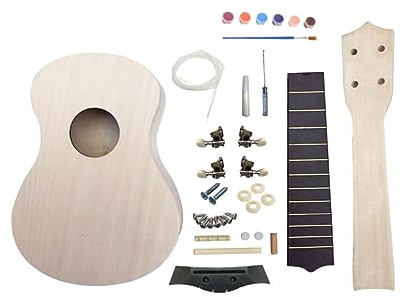 BESPORTBLE Diy Ukulele Bausatz Aus Lindenholz Für Selbstmontage Und Handbemalen Musikinstrument Zum Malen Und Basteln