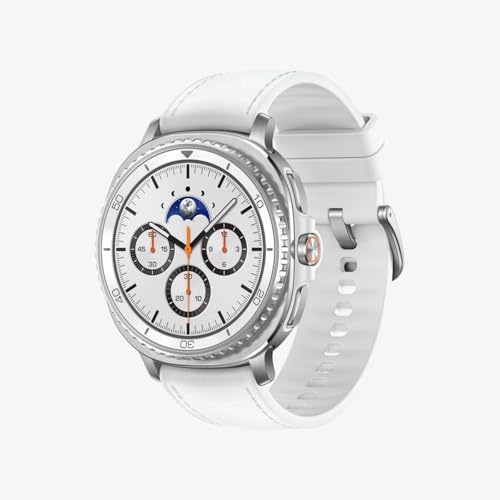 Samsung Galaxy Watch8 Classic 46mm, Bluetooth, Correa Híbrida, Smartwatch con Diseño con Bisel Giratorio, Garantía 3 Años + 1 año Extra, Blanco (Versión Española)