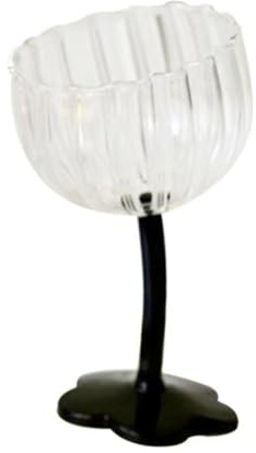 Cabilock Vidrio Alta con Floral Vaso Reutilizable para Bebidas para Fiestas y Champán Cristalería y Estable