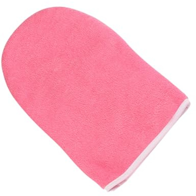 Guantes de Spa para Manos de Tejido Rojo, 1 Par, Aislantes | Absorción de Humedad, Mantiene la Cera Caliente, Uso en Spa y Salón Profesional