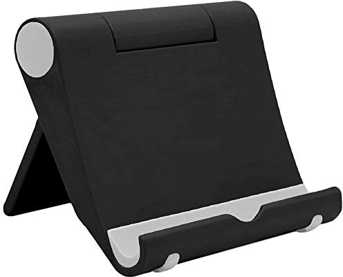 VOVIGGOL Porta Cellulare Tavolo, Supporto Telefono Scrivania Portatile Regolabile 100°, Compatible con iPhone 16 15 14 13 Serie, Galaxy S24 S23 A54 A34 A14, Redmi 12 10 Note 12, Fino a 7.9