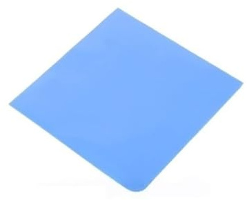 Almohadilla térmica de Silicona conductora de Malla de 10 x 10 mm, 100 mm x 100 mm x 0,5 mm, Azul, for Calentar LCD (1 Unidad)(Red)